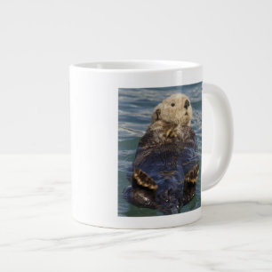 Seeotter spielen auf Eisbergen am Surprise Inlet Jumbo-Tasse