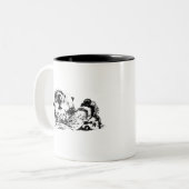 Seeotter Zweifarbige Tasse (Vorderseite Links)