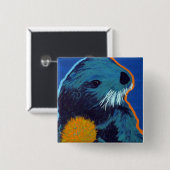 Seeotterknopf Button (Vorne & Hinten)