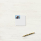 Seeottermutter und -welpe mit Kelp Post-it Klebezettel (Auf Schreibtisch)