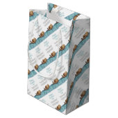 Seeottermuttertag Kleine Geschenktüte (Rückseite Schrägansicht)