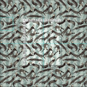 Seeottersilber Stoff (Kachel)