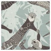 Seeottersilber Stoff (Nahaufnahme)