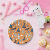 Seeozean-Orange Pappteller (Party)