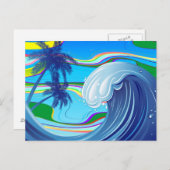 Seeozunge Großes Wasser Postkarte (Vorne/Hinten)