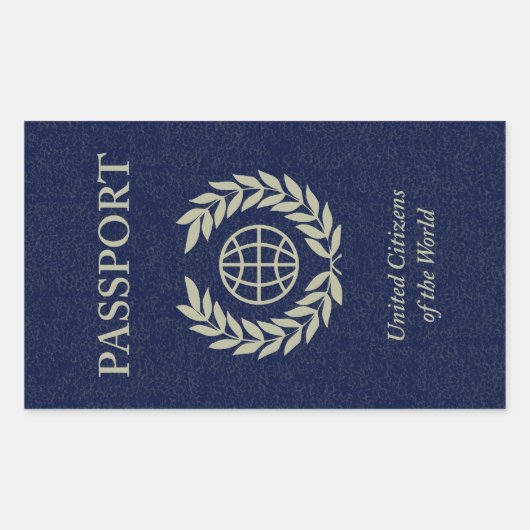 Seepass Rechteckiger Aufkleber (Vorderseite)