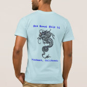 Seepfadfinder-Schiff "die Rache " T-Shirt (Rückseite)