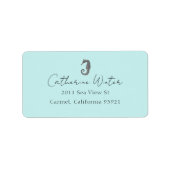 Seepferd-Adresse Adressaufkleber (Vorne)