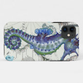 Seepferd-alte Karte Case-Mate iPhone Hülle (Rückseite (Horizontal))