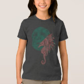 Seepferd am Mond Tri-Blend Shirt (Vorderseite)