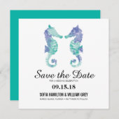 Seepferd an der Küste | SAVE THE DATE (Vorne/Hinten)