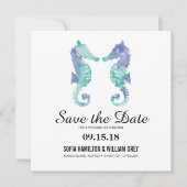 Seepferd an der Küste | SAVE THE DATE (Vorderseite)