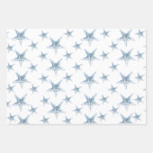 Seepferd an der Küste und Starfish Geschenkpapier Set (Vorderseite 3)