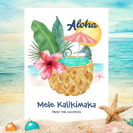 Seepferd Ananas Aloha Tropical Beach Weihnachten