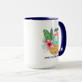 Seepferd Ananas Pool Mele Kalikimaka Weihnachten Tasse (VorderseiteRechts)