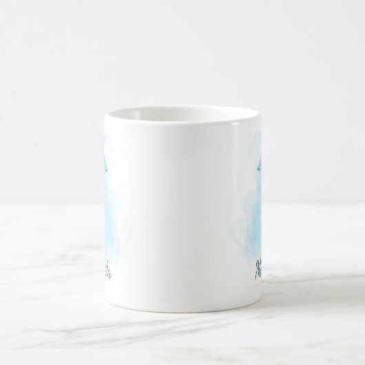 Seepferd Aqua Blue Coastal Kaffeetasse (Mittel)