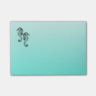 Seepferd-Aqua Post-it Klebezettel
