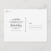 Seepferd Aquamarin & Gold Aquarellfarbe Save the D Ankündigungspostkarte (Rückseite)