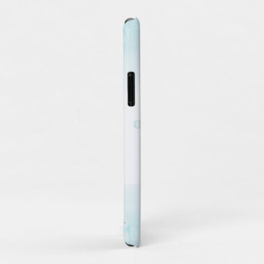 Seepferd Aquamarin & Gold Küstenstrand Case-Mate iPhone Hülle (Hinten/Rechts)