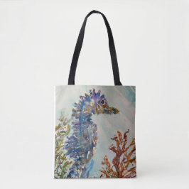 Seepferd Aquarell Doppelseitige Tasche