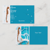 Seepferd Aquatic Business Card Visitenkarte (Vorne/Hinten)