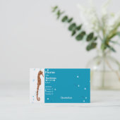 Seepferd Aquatic Business Card Visitenkarte (Stehend Vorderseite)