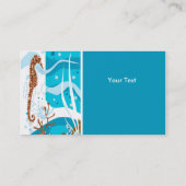 Seepferd Aquatic Business Card Visitenkarte (Rückseite)