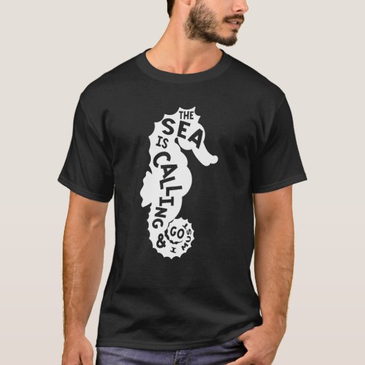 Seepferd Aquatic Sea Hippocampus Tierfisch T-Shirt (Vorderseite)