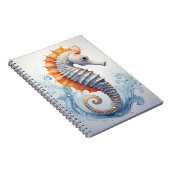 Seepferd auf den Meereswellen Notizblock (Rechte Seite)