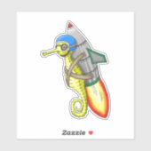 Seepferd Aufkleber (Blatt)