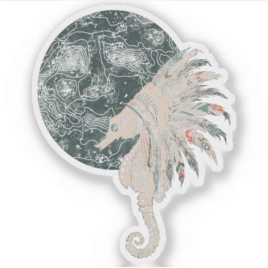 Seepferd Aufkleber (Vorderseite)