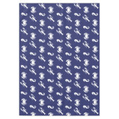 Seepferd aus Marineblau Tischdecke (Vorderseite)
