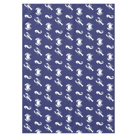 Seepferd aus Marineblau Tischdecke (Vorderseite)