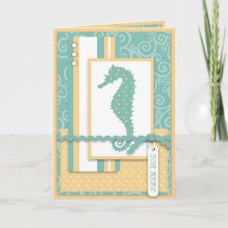Seepferd Baby Card Feiertagskarte