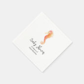 Seepferd Baby Dusche Napkin Serviette (Ecke)