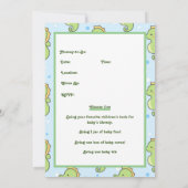 Seepferd Babydusche Einladung (Rückseite)