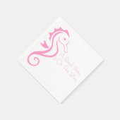 Seepferd Babydusche Napkin (Mädchen) Serviette (Ecke)