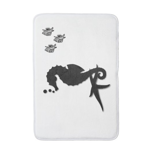 Seepferd Badematte (Vorderseite Vertikal)