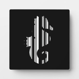 SEEPFERD-BARCODE Fisch-Barcode-Musterdesign Fotoplatte