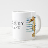 Seepferd Beach Coastal Jumbo-Tasse (Vorderseite Rechts)