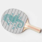 Seepferd Beach House Ping Pong Paddle Tischtennis Schläger (Seitenansicht)