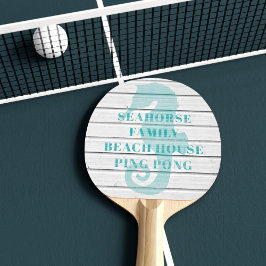 Seepferd Beach House Ping Pong Paddle Tischtennis Schläger