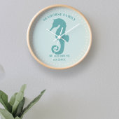 Seepferd Beach House Year Est Wall Clock Uhr