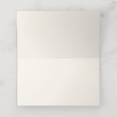 Seepferd Beach Thema Escort Card Platzkarte Elfenb (Innenseite Aufgefaltet)