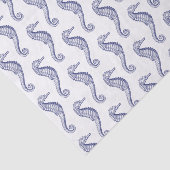 Seepferd Beach Theme - Blue Seidenpapier (Ausschnitt)