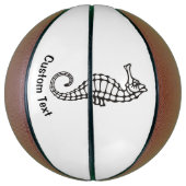 Seepferd Black Basketball (Vertikal)