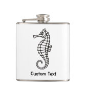 Seepferd Black Flachmann (Vorderseite)