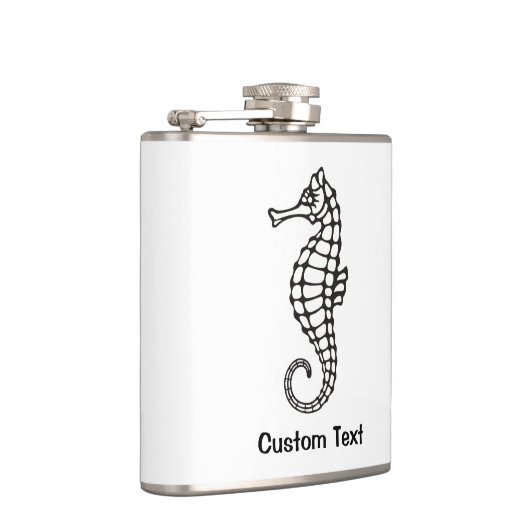 Seepferd Black Flachmann (Rechts)