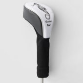 Seepferd Black Golf Headcover (angewinkelt)