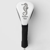 Seepferd Black Golf Headcover (Vorderseite)